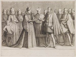 O casamento de Fernando I com Cristina de Lorena, da série «A vida de Fernando de
