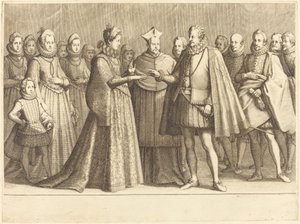 The Marriage of Ferdinando and Christine of Lorraine de Jacques Callot