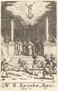 O Martírio de São Barnabé, c. 16341635. de Jacques Callot
