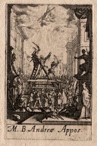 O martírio dos apóstolos: Santo André. de Jacques Callot