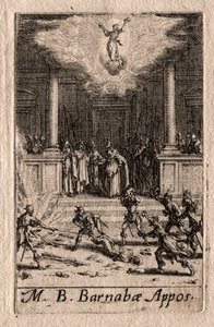 O Martírio dos Apóstolos: São Barnabé de Jacques Callot