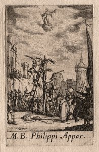 O martírio dos apóstolos: São Filipe. de Jacques Callot