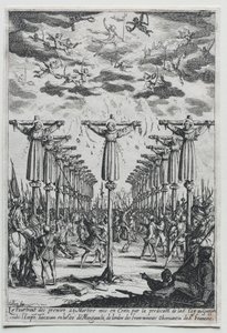 Os Mártires do Japão, 1600s. de Jacques Callot