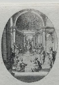 Os Mistérios da Paixão: Cristo Disputando com os Médicos de Jacques Callot