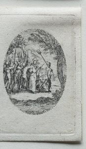 Os mistérios da paixão: Cristo levado cativo. de Jacques Callot