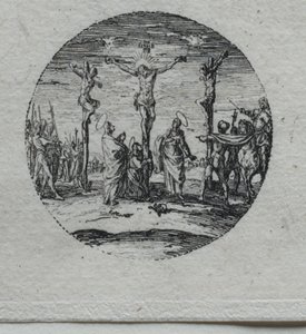 Os mistérios da paixão: a descida da cruz. de Jacques Callot