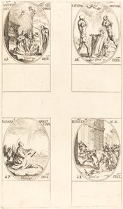 A Natividade; Santo Estêvão; São João; Santos Inocentes de Jacques Callot