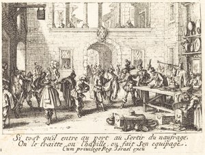 Os pais concedem presentes, 1635. de Jacques Callot