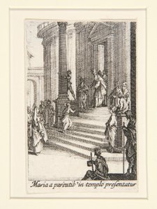 A Apresentação da Virgem, nº 3 de A Vida da Virgem de Jacques Callot