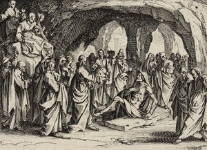 A ressurreição de Lázaro, 1635 de Jacques Callot