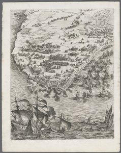O Cerco de La Rochelle: Placa 10 de Jacques Callot