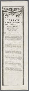 O cerco de La Rochelle: Ilustração 4, 1628-1630. de Jacques Callot
