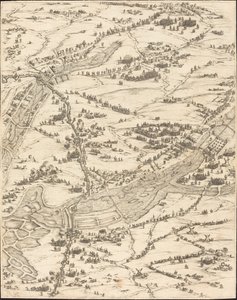O Cerco de La Rochelle [placa 7 de 16; conjunto compreende 1952.8.97-112] de Jacques Callot