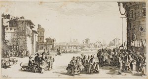 O mercado de escravos de Jacques Callot