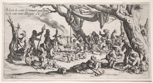 Os Boêmios: O Lugar de Parada: A Festa dos Boêmios de Jacques Callot