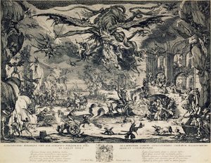 A Tentação de Santo António, 1635.   de Jacques Callot