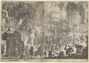 A Tentação de Santo Antônio [primeira versão] de Jacques Callot