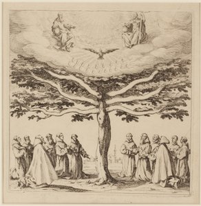 A Árvore de São Francisco, c.1619 (gravura) de Jacques Callot