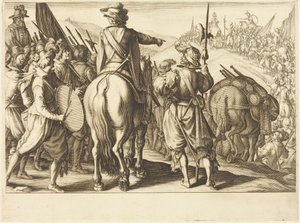 As tropas em marcha de Jacques Callot