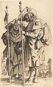 The Two Pilgrims, c. 1622. de Jacques Callot