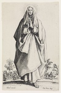 A Virgem Maria de Les Grands Apôtres (Os Grandes Apóstolos), 1631 de Jacques Callot