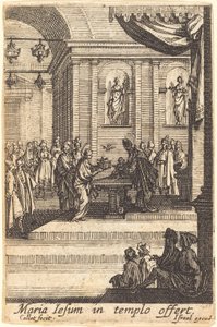 A Virgem Apresenta Jesus no Templo de Jacques Callot