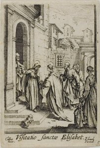 A Visitação de Santa Isabel, de A Vida da Virgem de Jacques Callot