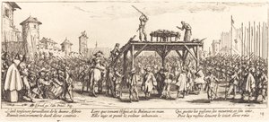 A Roda, c. 1633. de Jacques Callot
