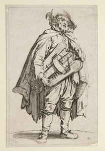 O tocador de realejo, de Os mendigos (Le Joueur de Vielle) de Jacques Callot