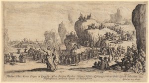 As tropas deixam os seus navios de Jacques Callot