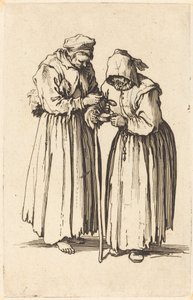 Duas mendigas, c. 1622. de Jacques Callot