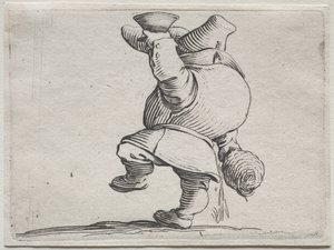 Várias figuras corcundas de Iacopo Callot (Bebedor visto por trás) de Jacques Callot