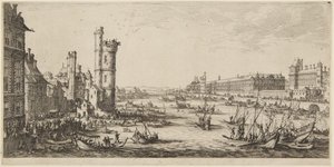 Vista do Louvre de Jacques Callot
