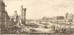 Vista do Louvre de Jacques Callot