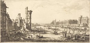 Vista do Louvre de Jacques Callot