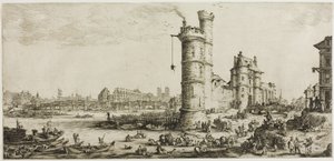 Vista da Pont Neuf de Jacques Callot