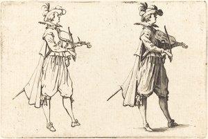 Violinista, c. 1622. de Jacques Callot