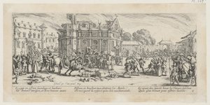 Destruição de um mosteiro, prancha 6 da série «Misérias da Guerra» de Jacques Callot