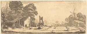 O Jardim de Jacques Callot or Follower of Jacques Callot