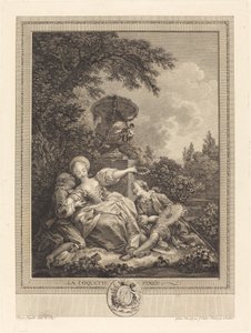 A coquete acabou de Jacques Couché and Jean Dambrun after Jean Honoré Fragonard