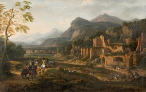 Paisagem com cavaleiros de Jacques Courtois