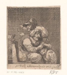 Alívio de uma criança por uma mulher idosa de Jacques Dassonville (attributed to)