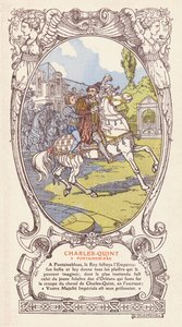 Carlos, Duque de Orleães, surpreendendo o Imperador Carlos V ao saltar para o seu cavalo e declarando-o seu prisioneiro, Fontainebleau.