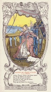 Mary, Rainha dos Escoceses, despedindo-se da França e regressando à Escócia após a morte do seu marido, o Rei Francisco II de França