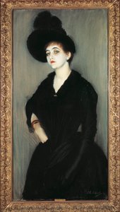França, Paris, Retrato de Madame Adelaide Vasnier de Jacques Emile Blanche