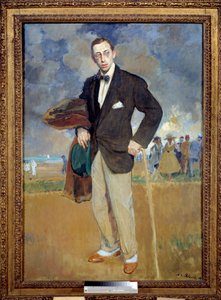 Retrato em pied por Igor Stravinsky (Stravinsky) (1882-1971) compositor. Pintura de Jacques Emile (Jacques-Emile) Blanche (1861-1942) de Jacques Emile Blanche