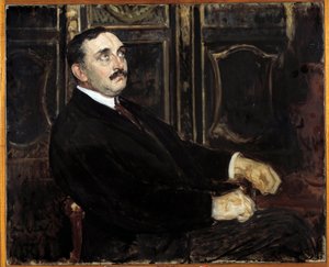 Retrato de Paul Claudel (escritor francês de Jacques Emile Blanche
