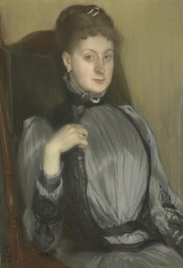 Retrato de uma mulher, 1890 de Jacques Emile Blanche