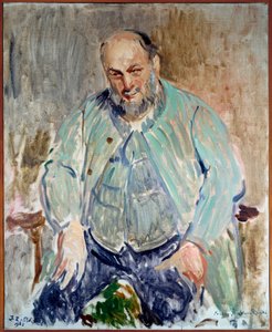 Retrato do escultor francês Antoine Bourdelle (1861-1929) Pintura de Jacques Emile (Jacques-Emile) Blanche (1861-1942) de Jacques Emile Blanche