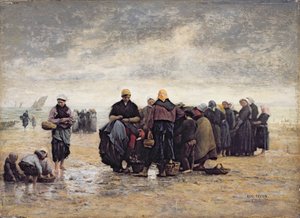 Na margem (óleo sobre painel)